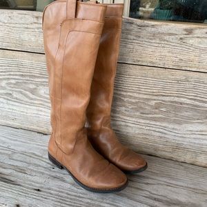 Franco Fortini brown leather riding boots size 7